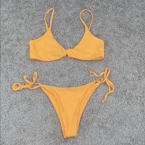 yellow bikini
